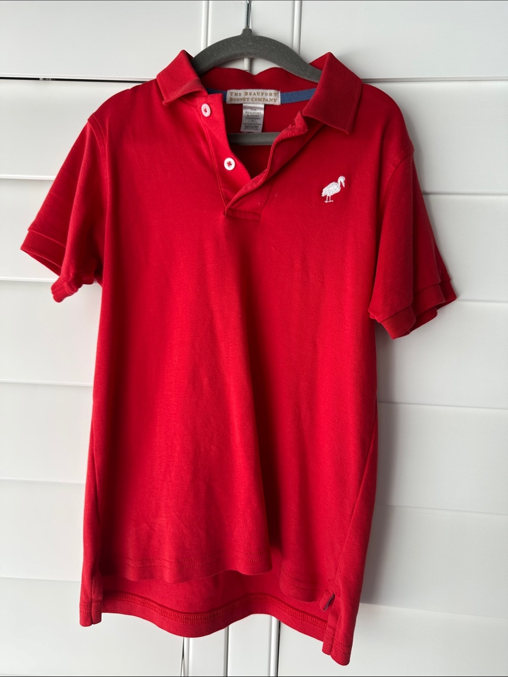 TBBC prim and proper polo red size 7